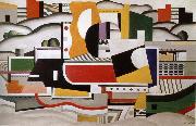 Fernard Leger Towboat oil painting